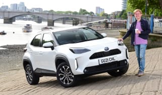 Toyota Yaris Cross First report - James Brodie with Yaris Cross on riverbank